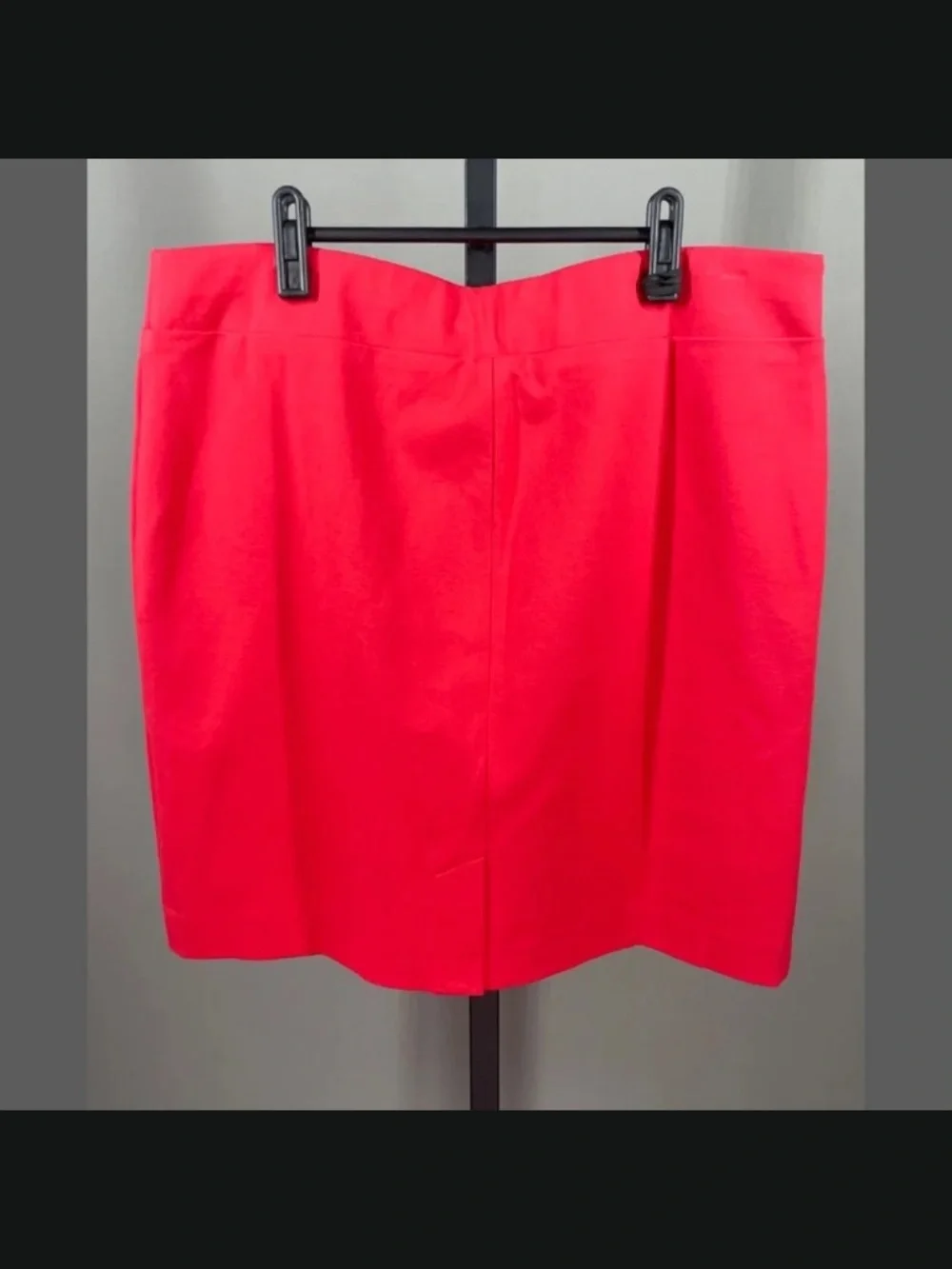 NEW J Jill Skirt Womens Large petite red pencil straight short business cocktail - Picture 6 of 8